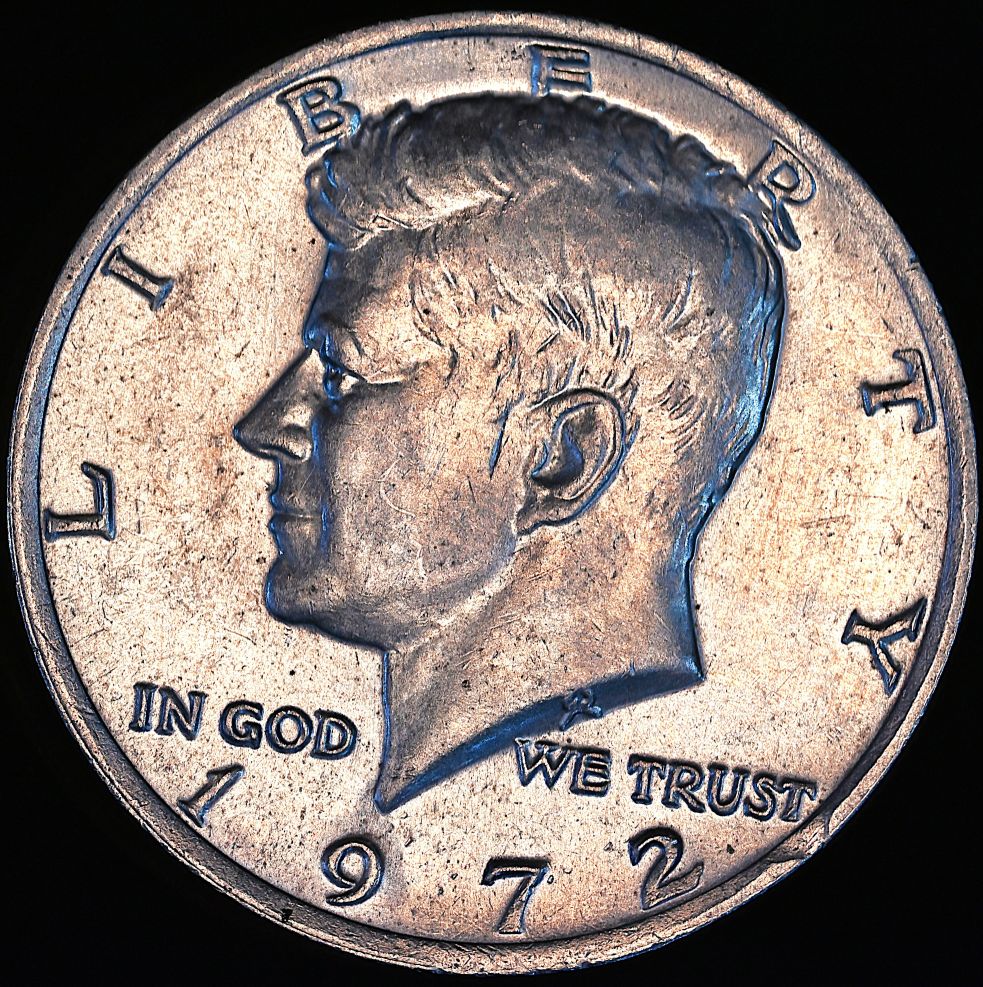 1972-P-Kennedy-Half-Dollar-Reverse-Has-An-Interesting-Error-In-The-Lamination-And-Possible-Clip