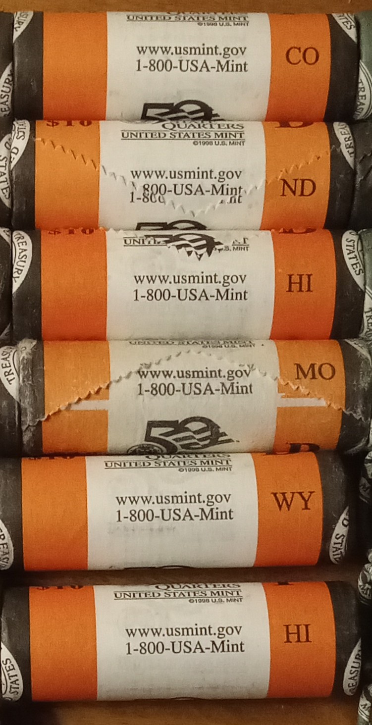 Mint-Quarter-Rolls---State,-ATB-And-US-Territories