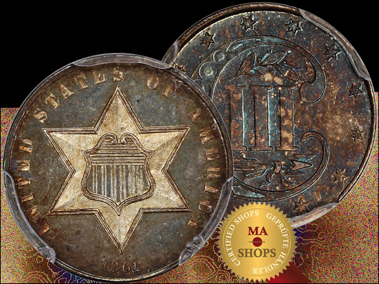 A-Truly-Georgeous-US-3-Cent-Silver-From-1861!