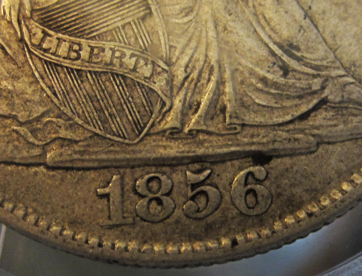 1856-O-Seated-Liberty-Half-Grade-And-Variety