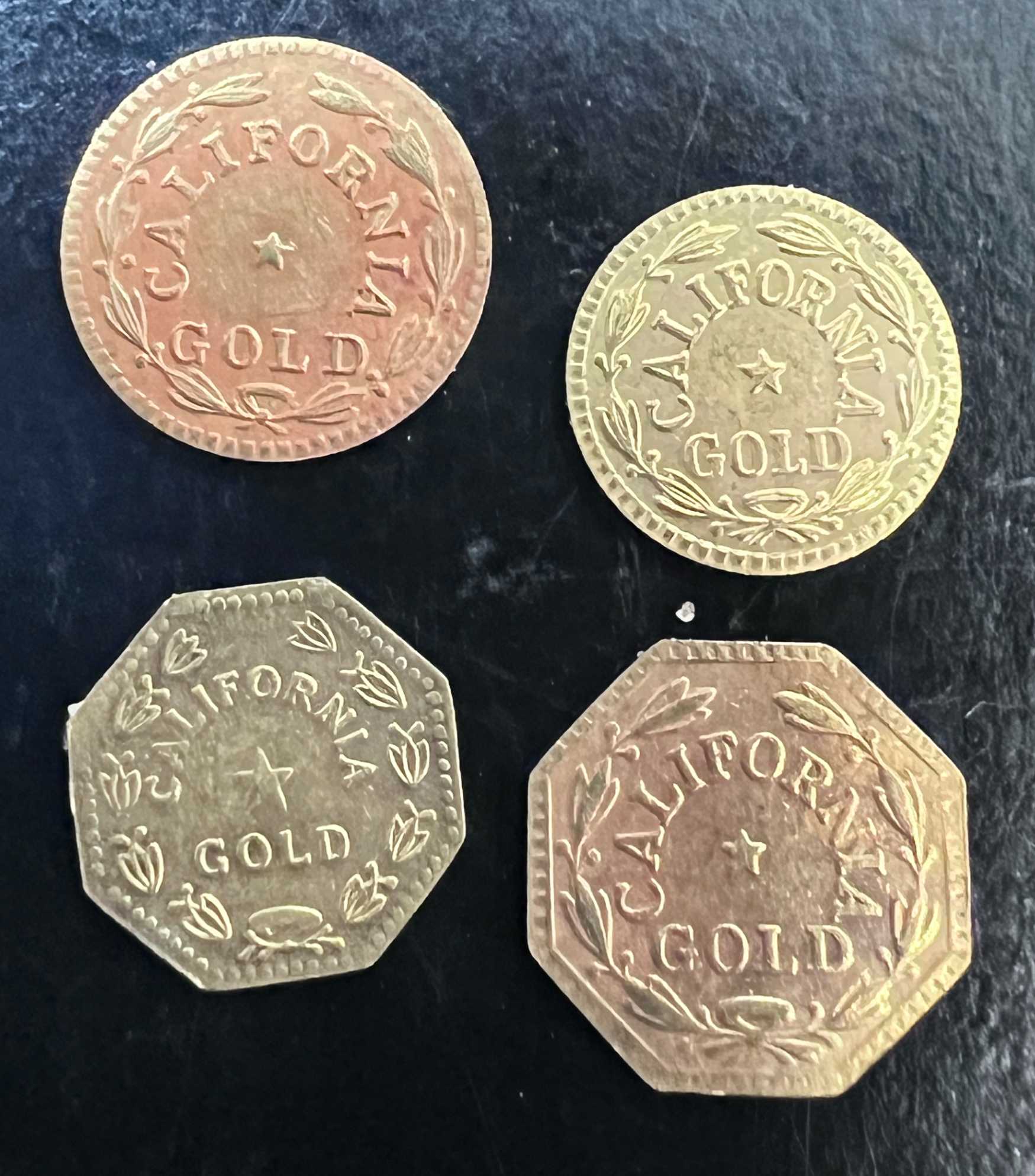 Possible-Tokens-Marked-California-Gold-Id:-Likely-Modern-Replicas