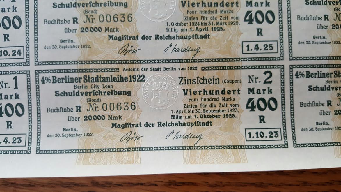 September-1922-German-Marks-140,000-In-Bonds-Duirng-Hyperinflation.
