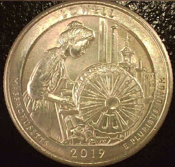 2019-P-Lowell-Quarter-Die-Crack-In-Hair-Together-With-Tower-Die-Chips;-And-Planchet-Error?