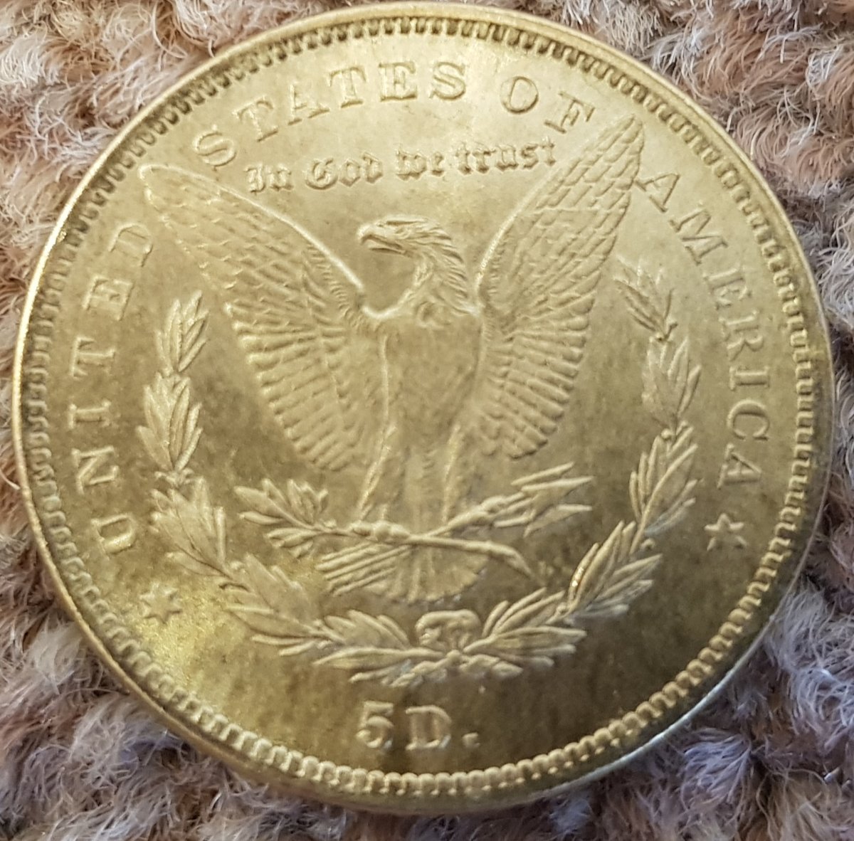 Weird-Fantasy-Morgan-5-Dollar,-Any-Information?