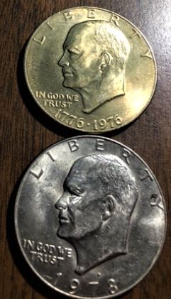 Ike-1976-$1.00-Copper-Patina-Discoloration---Error,-Variety-Or-Nothing?
