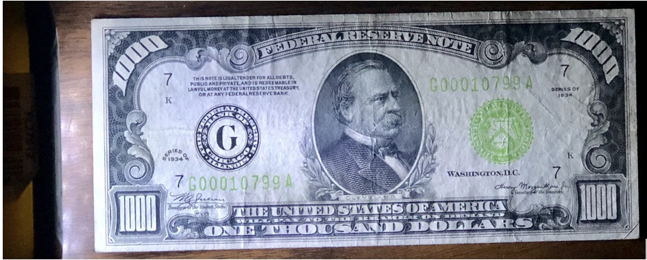 1934-$1000-Federal-Reserve-Note---Grade