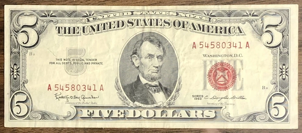 Grade-Needed-For-1963-$5-Red-Seal-Note