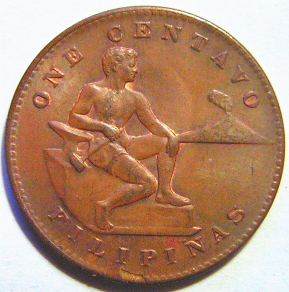 1944-S-Phillipines-One-Centavo-Lamination-Error