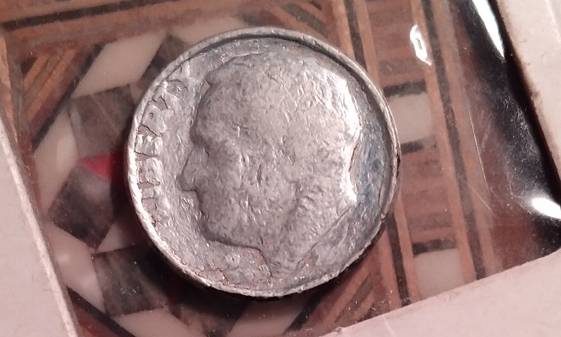Silver-Roosevelt-Dime-Struck-Through-Grease?-Much,-Much-More-To-See-Too-!