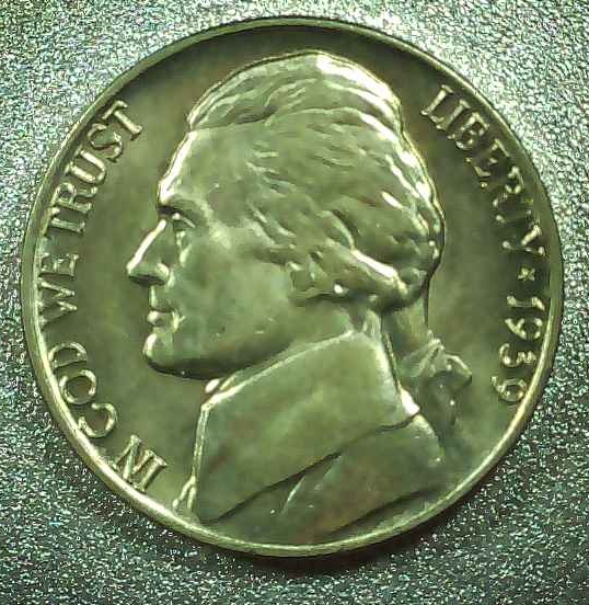 1939-Jefferson-Nickel-W/Microscope-Pictures-For-Grading
