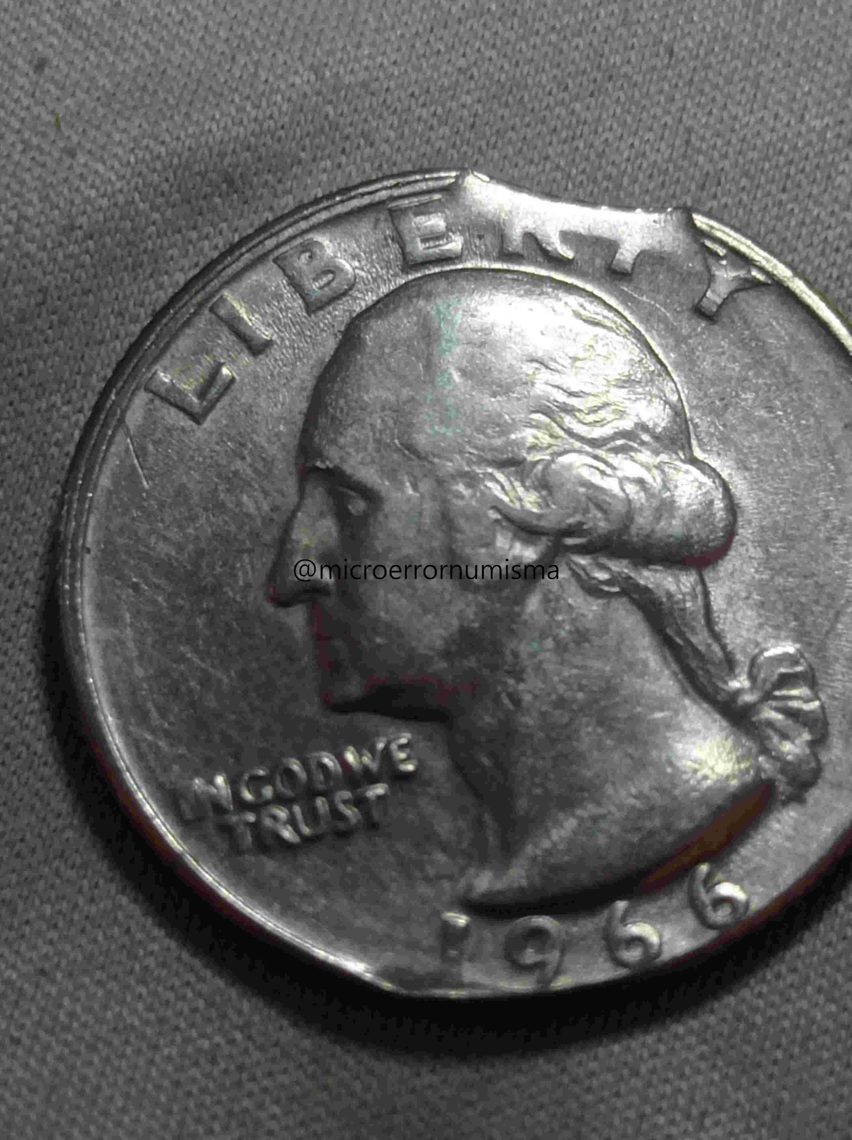 Quarter-Dollar-1966-Triple-Clip--Blakesley-Effect