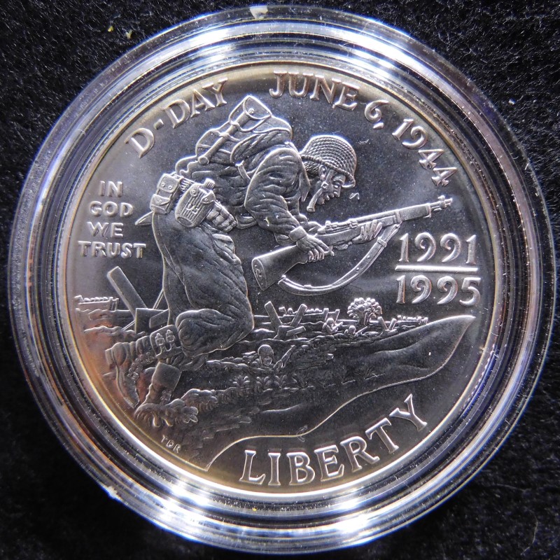 1991-1995-World-War-II-50th-Anniversary-Silver/Clad-Proof-W/P-Silver/Clad-Unc-D/P