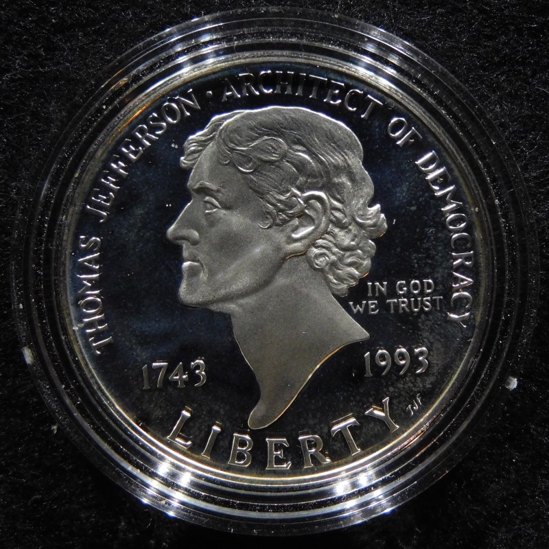1993-S-Thomas-Jefferson-250th-Anniversary-Silver-Proof