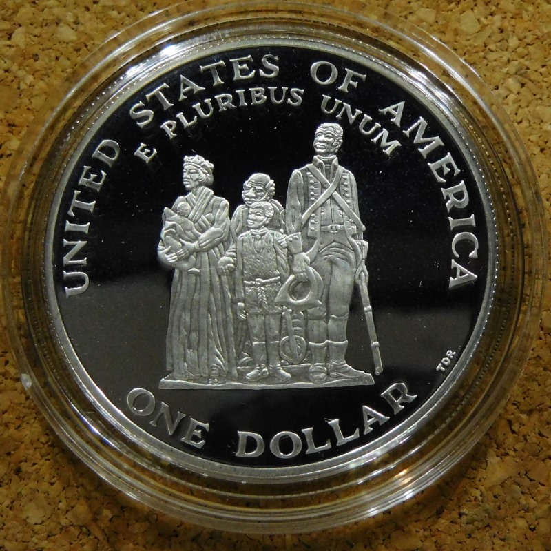 1998-S-Black-Revolutionary-War-Patriots-Proof-Silver-Dollar