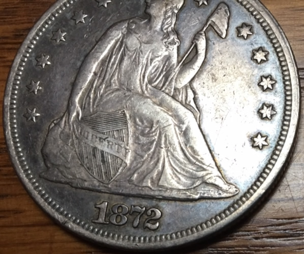 New-Pickup:-1872-Seated-Dollar-For-Grading
