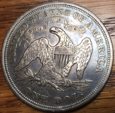 New-Pickup:-1872-Seated-Dollar-For-Grading