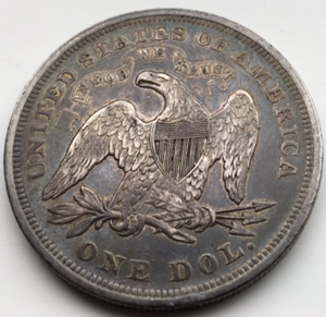New-Pickup:-1872-Seated-Dollar-For-Grading