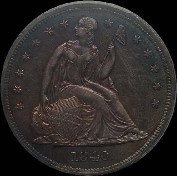 1840-Seated-Dollar-For-Grading