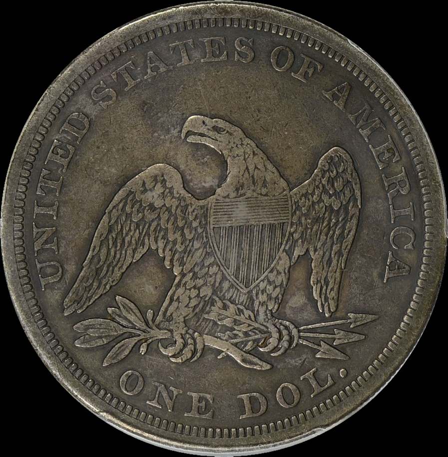1864-Seated-Dollar-For-Grading