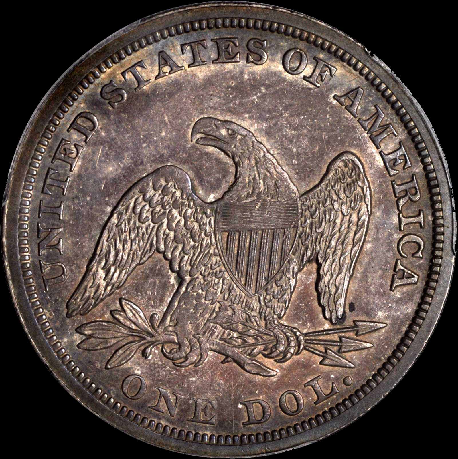 1845-Seated-Dollar-For-Grading
