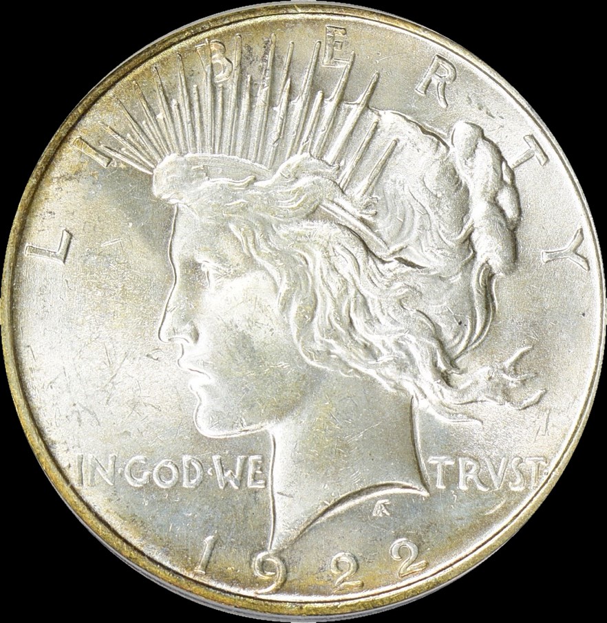 1922-Peace-Dollar-For-Grading