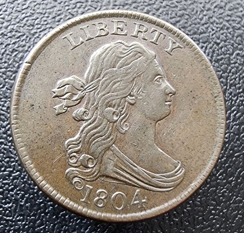 1804-Draped-Bust-Half-Cent-For-Grading