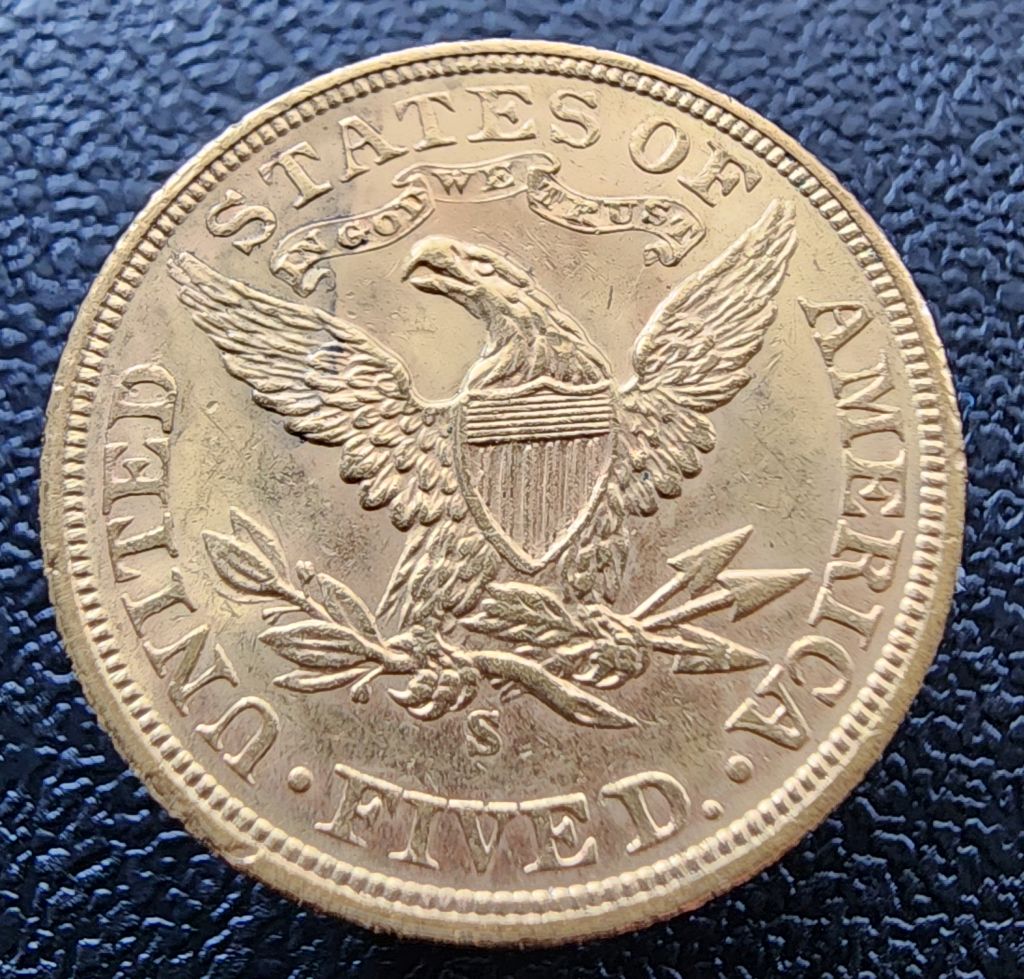 1906-S-Liberty-Head-Gold-$5-For-Grading