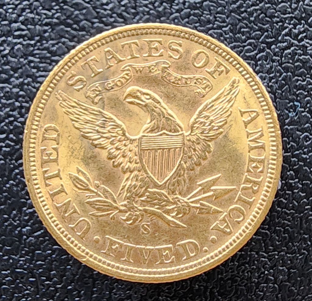 1906-S-Liberty-Head-Gold-$5-For-Grading