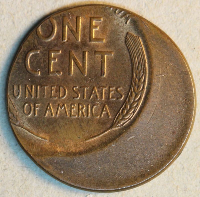 No-Date-Lincoln-Wheat-Cent-Mint-Error---Off-Center-W/-Planchet-Lines