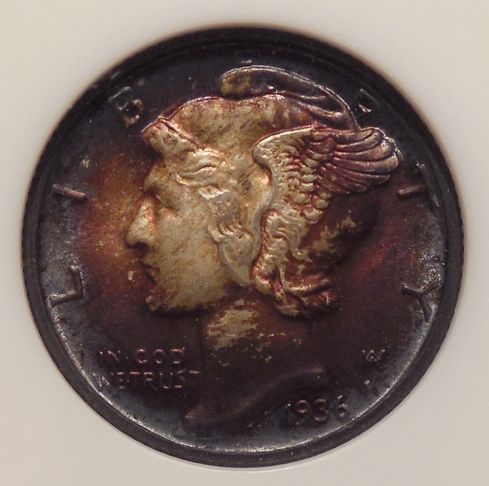 Toner-Tuesday:-1941-Mercury-Dime-PCGS-MS-68+-FB
