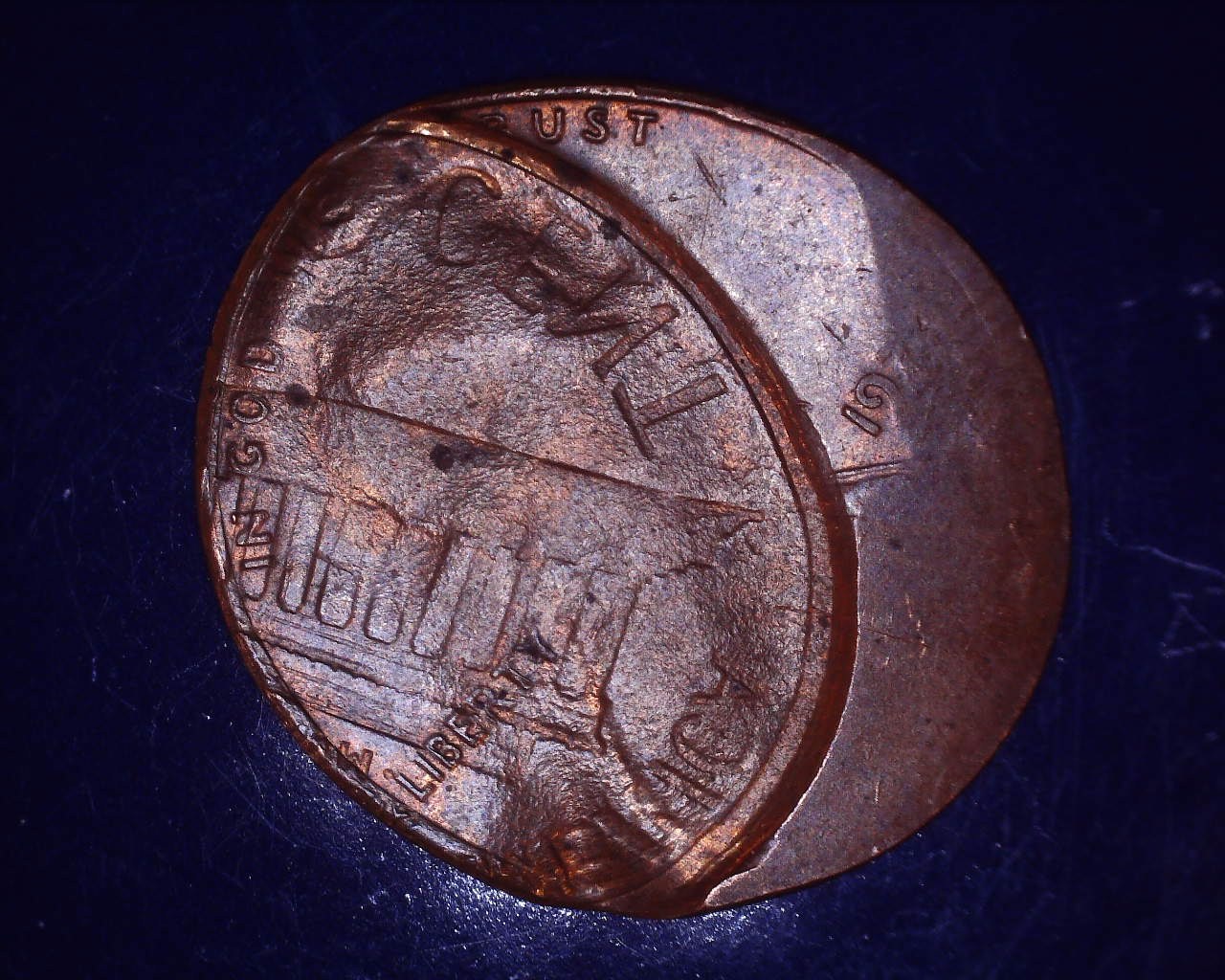 Found-This-Crazy-Double-1974-Penny-Stamp-Help-On-Correct-Name-Of-Error,-Value-Etc