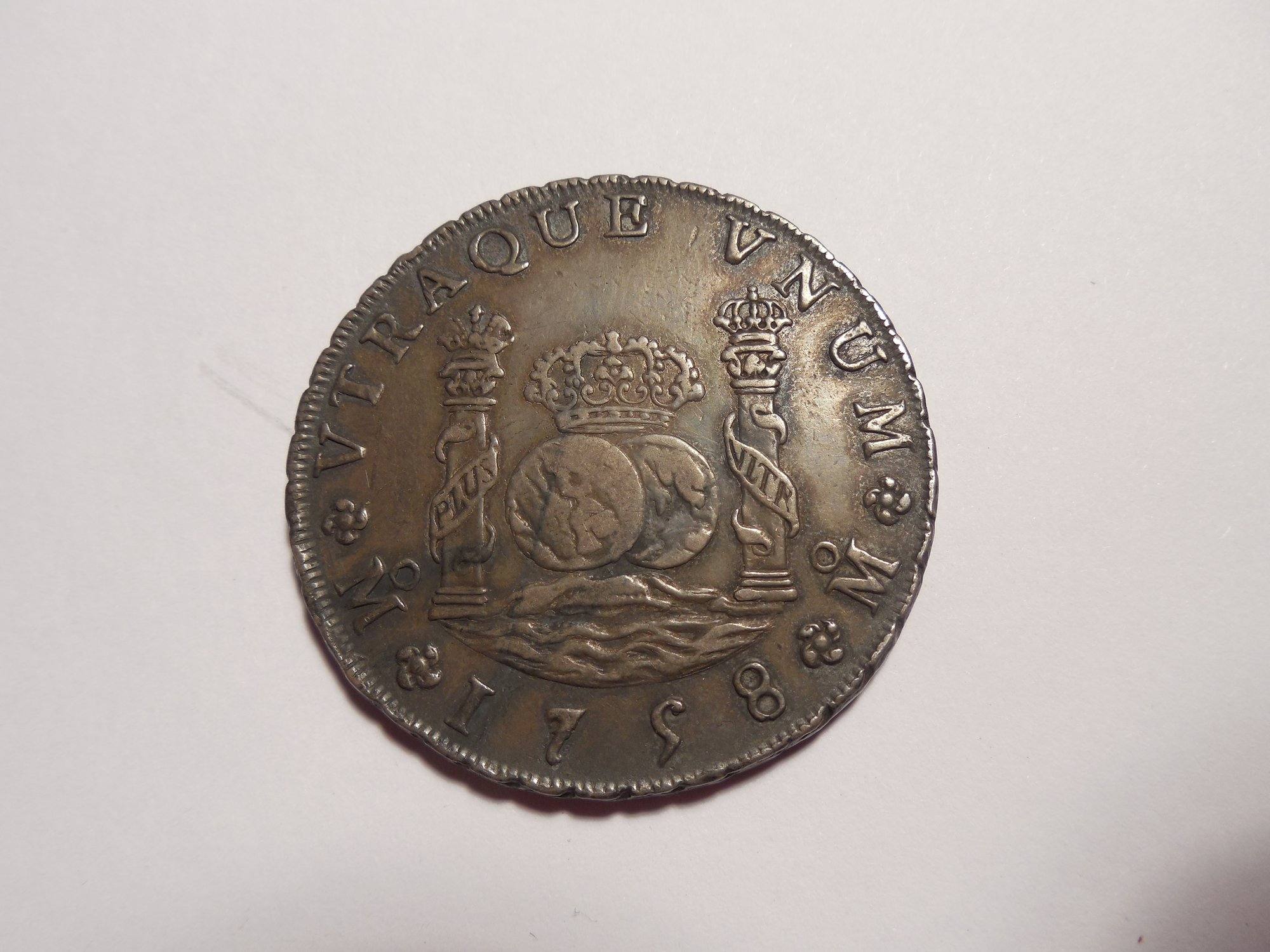1858-8-Reals--Not-Sure-If-S/B-Error-Or-Just-Mexican-Coin-Great-Estate-Find