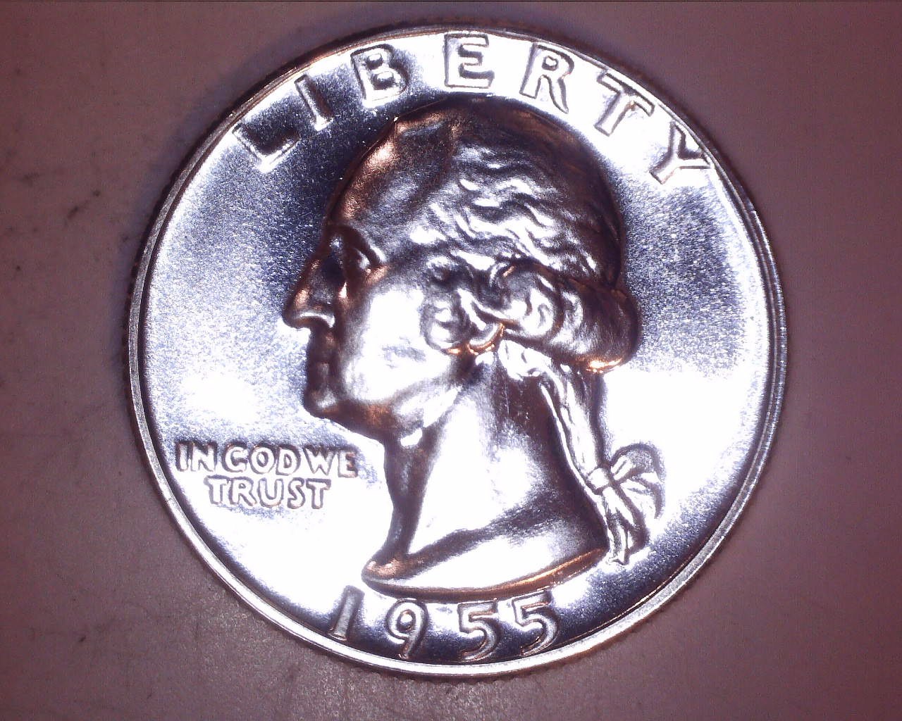 1955-P-Quarter-Proof-DDO//Ddr-Possible?found-In-Box-Edition