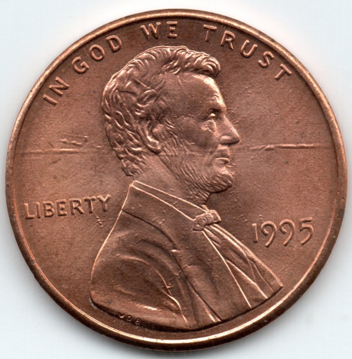 1995-Lincoln-Memorial-Cent.-Bisecting-Rim-To-Rim-Crack?