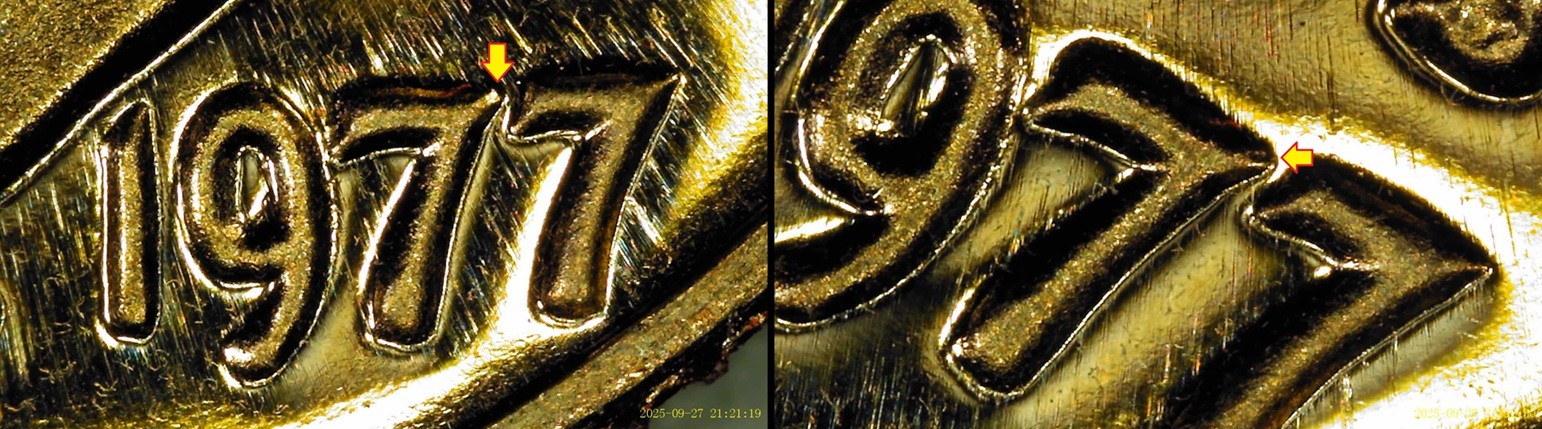 1977-S-Roosevelt-Dime-Collar-Clash-Proof-RPM-/-DD?