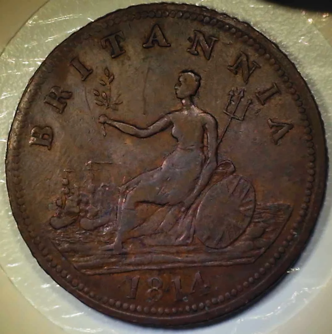 1814-Halifax,-Nova-Scotia---Captain-Broke-Short-Bust-1/2-Penny-Token