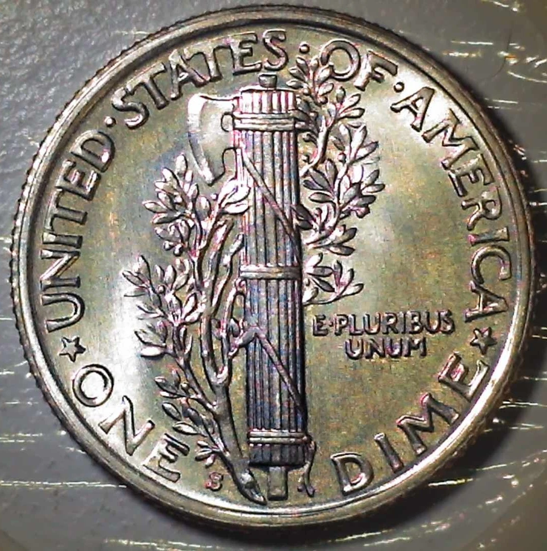 1941-S-Winged-Liberty/Mercury-Dime-For-Grading