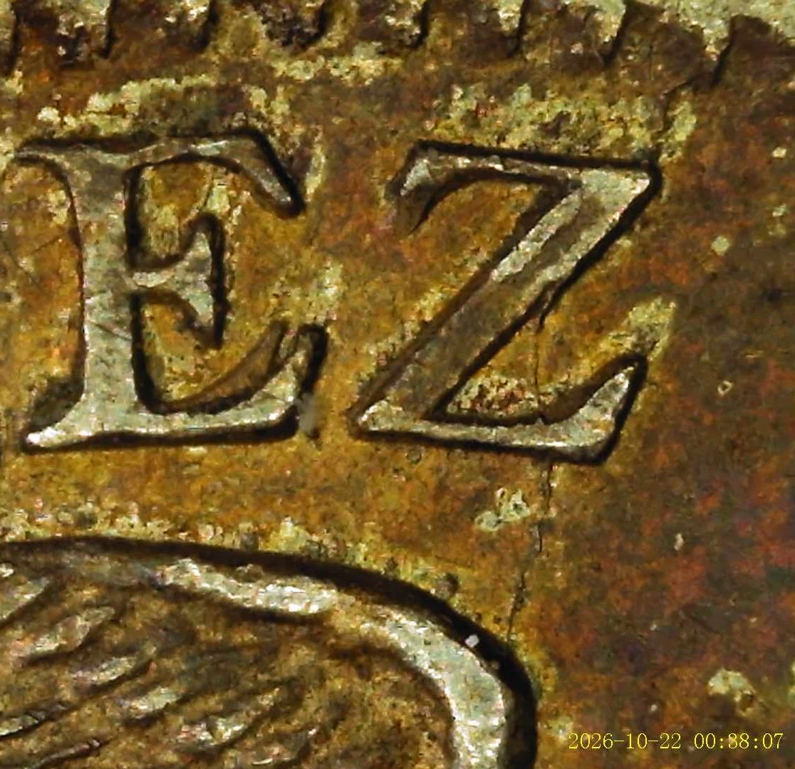 1897-Colombia---10-Centavos-W/Shattered-Die,-Re-Punched-Letters,-And-A-Possible-Small-Clip