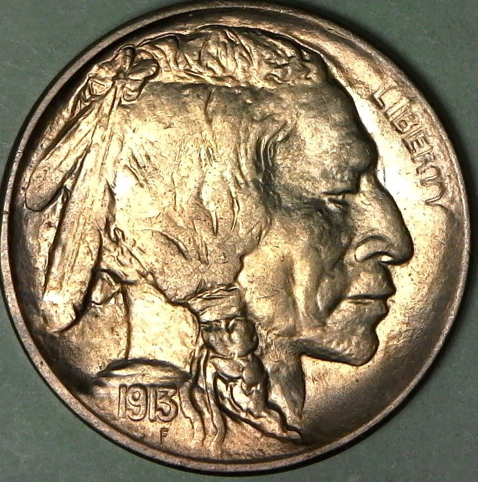 1913-Buffalo-Nickel-New-Clashed-Die