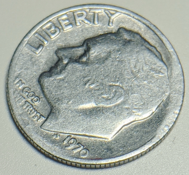 1970-Philly-Dime-Obverse-And-Reverse-Damage-Clash-Strike-Thru?
