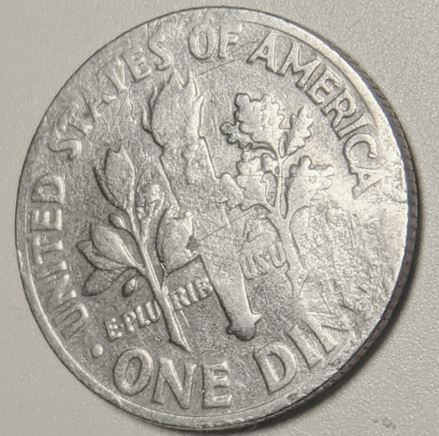 1970-Philly-Dime-Obverse-And-Reverse-Damage-Clash-Strike-Thru?