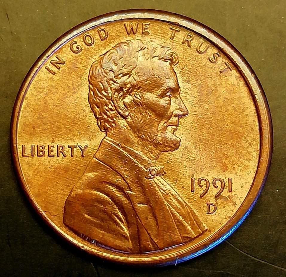 Lincoln-1991-D-Off-Center-Strike?