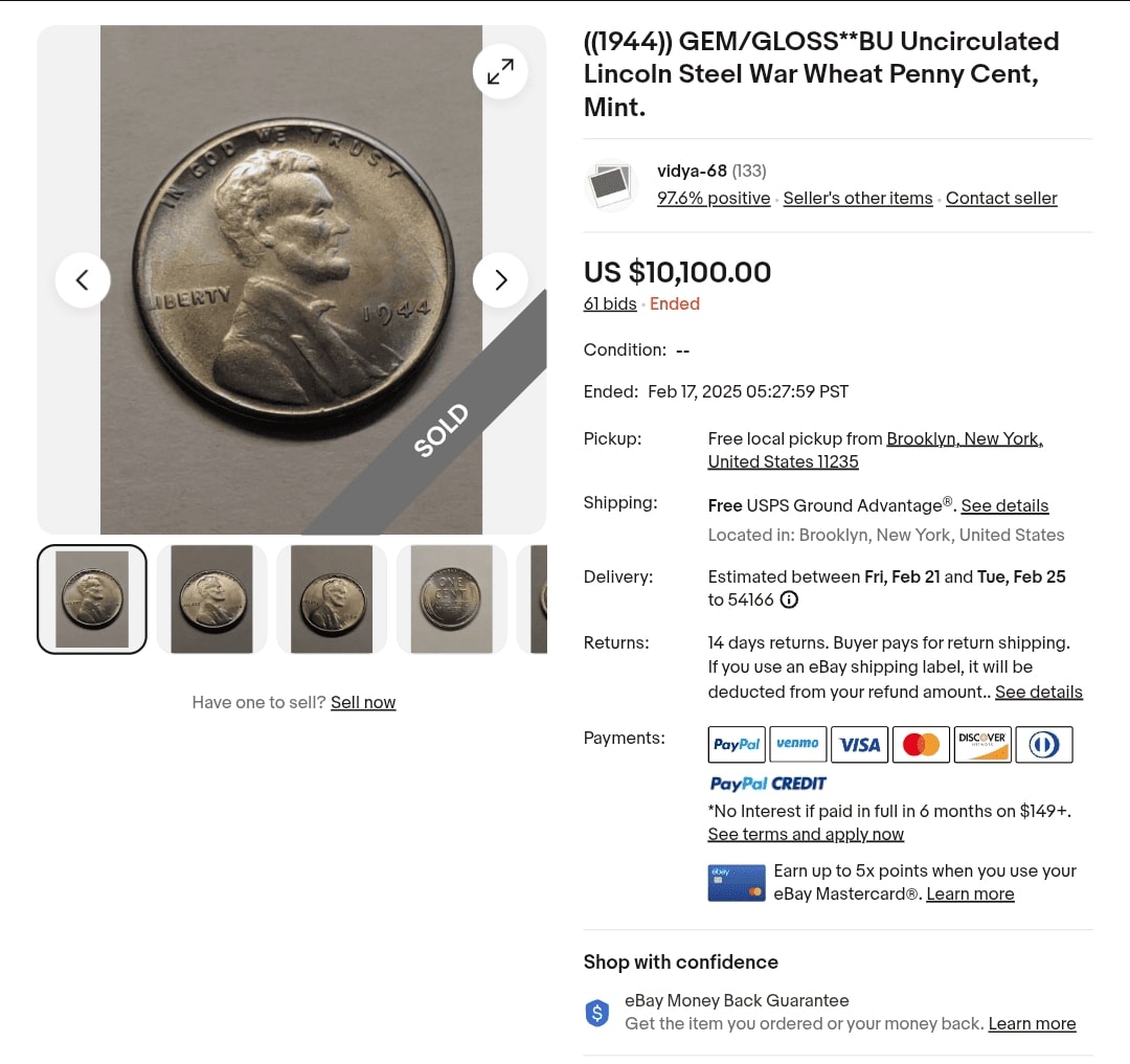 Obviously-Fake-1944-Steel-Wheat-Cent-Sells-For-Over-$10k-On-Ebay
