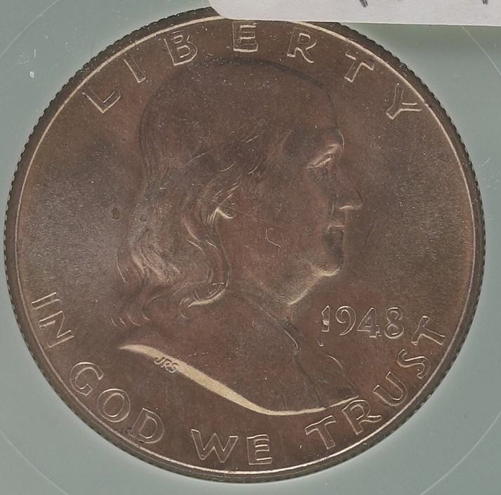1948-P-Franklin-Half-Dollar-Ntc-Overgraded?