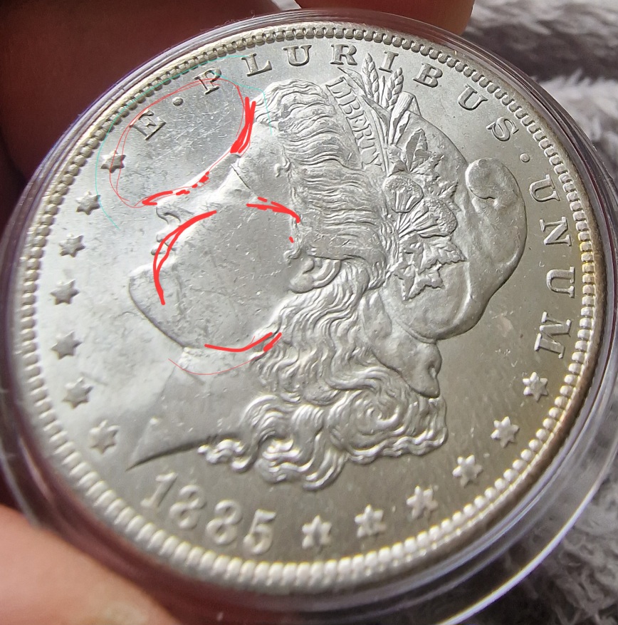 1885-0-Morgan-For-Your-Grading,-Obverse-Cleaned?