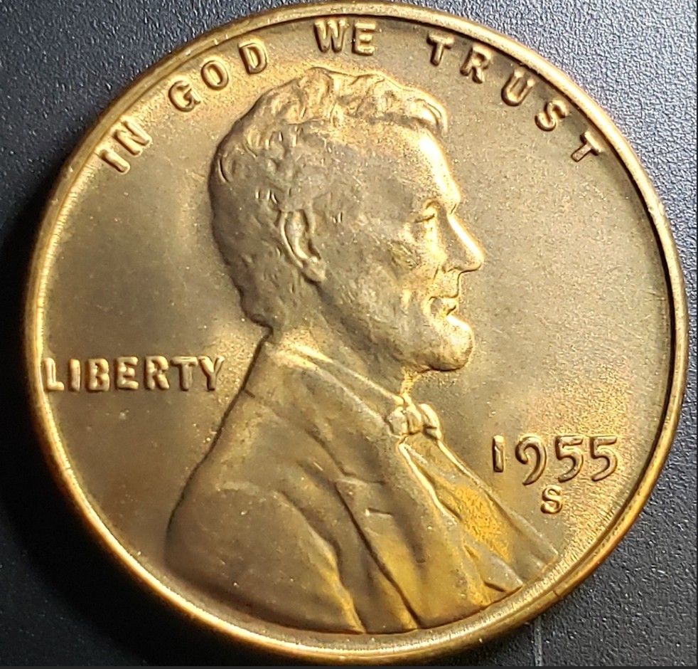 1955-S-Lincoln-Wheat-Penny---Mint-Error-/-Grade?