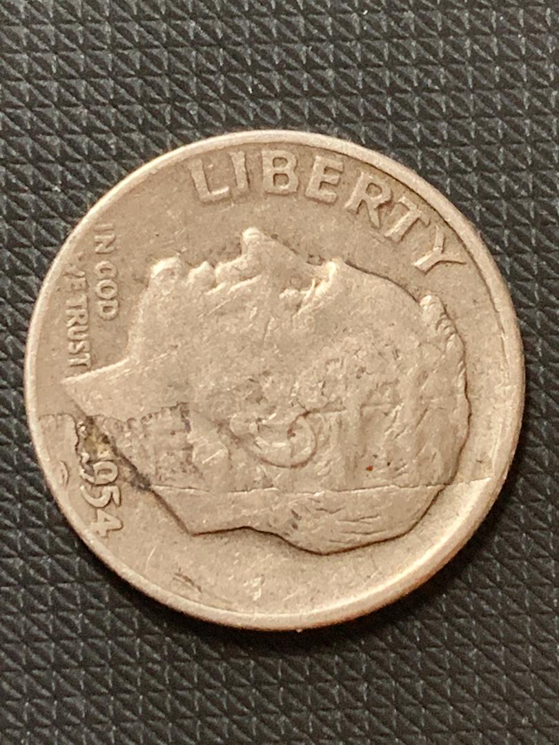 1954-US-Dime-With-Countermark