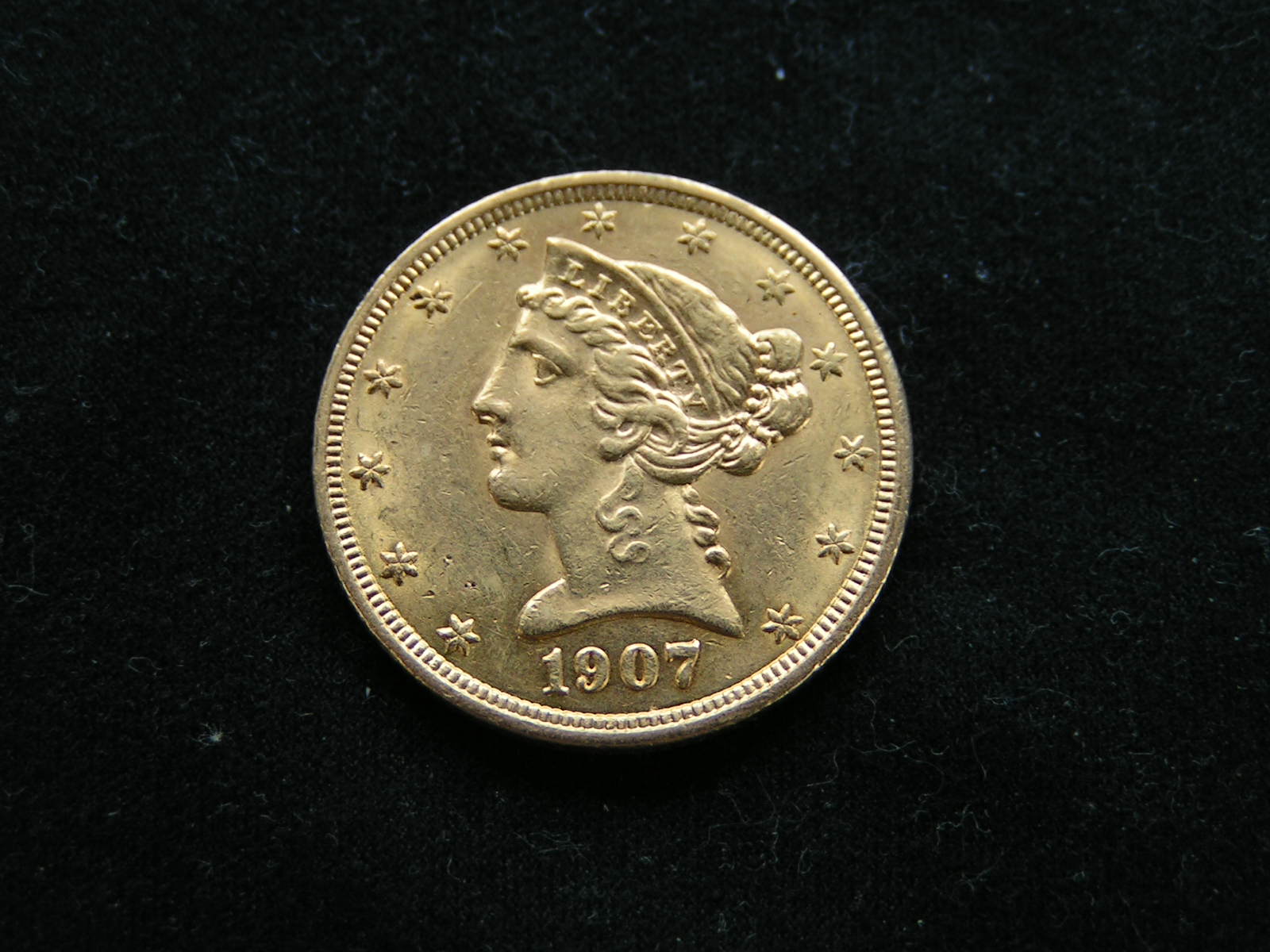 Gold-Type-Set-$1-1853,-$1-1856,-$2.50-1903,-$5-1907,-$10-1894,-$20-1907-D