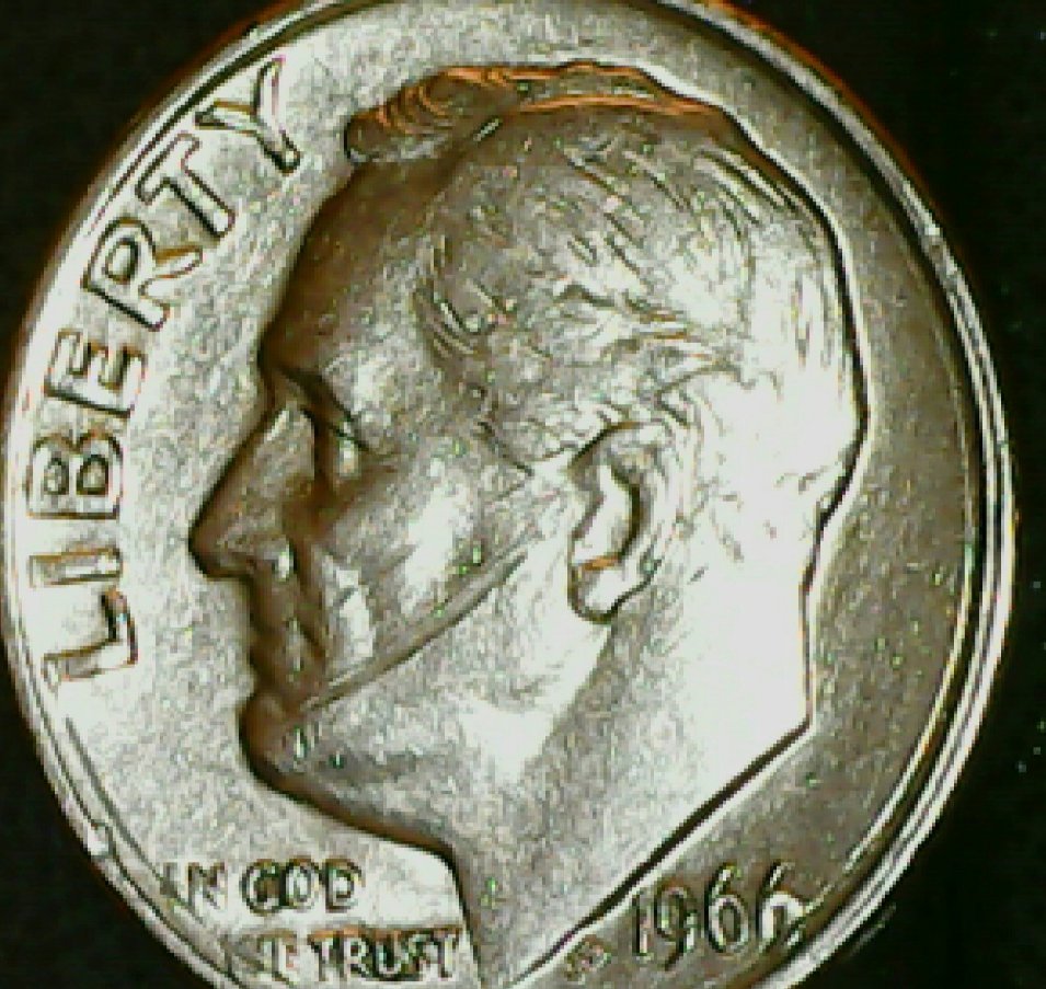 1966-No-Mint-Mark-Roosevelt-Clad-Dime---Spock-Ear