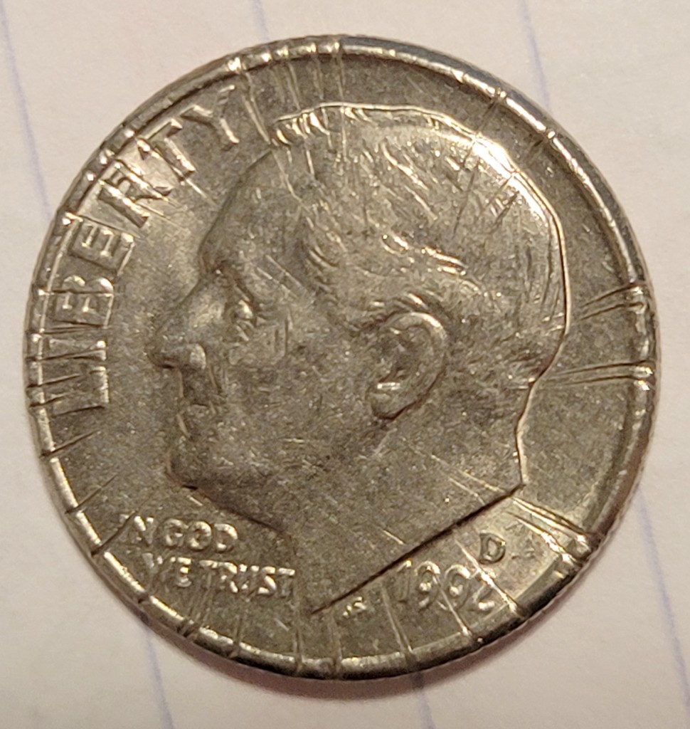 1992-D-Dime-Front-Has-Odd-Markings